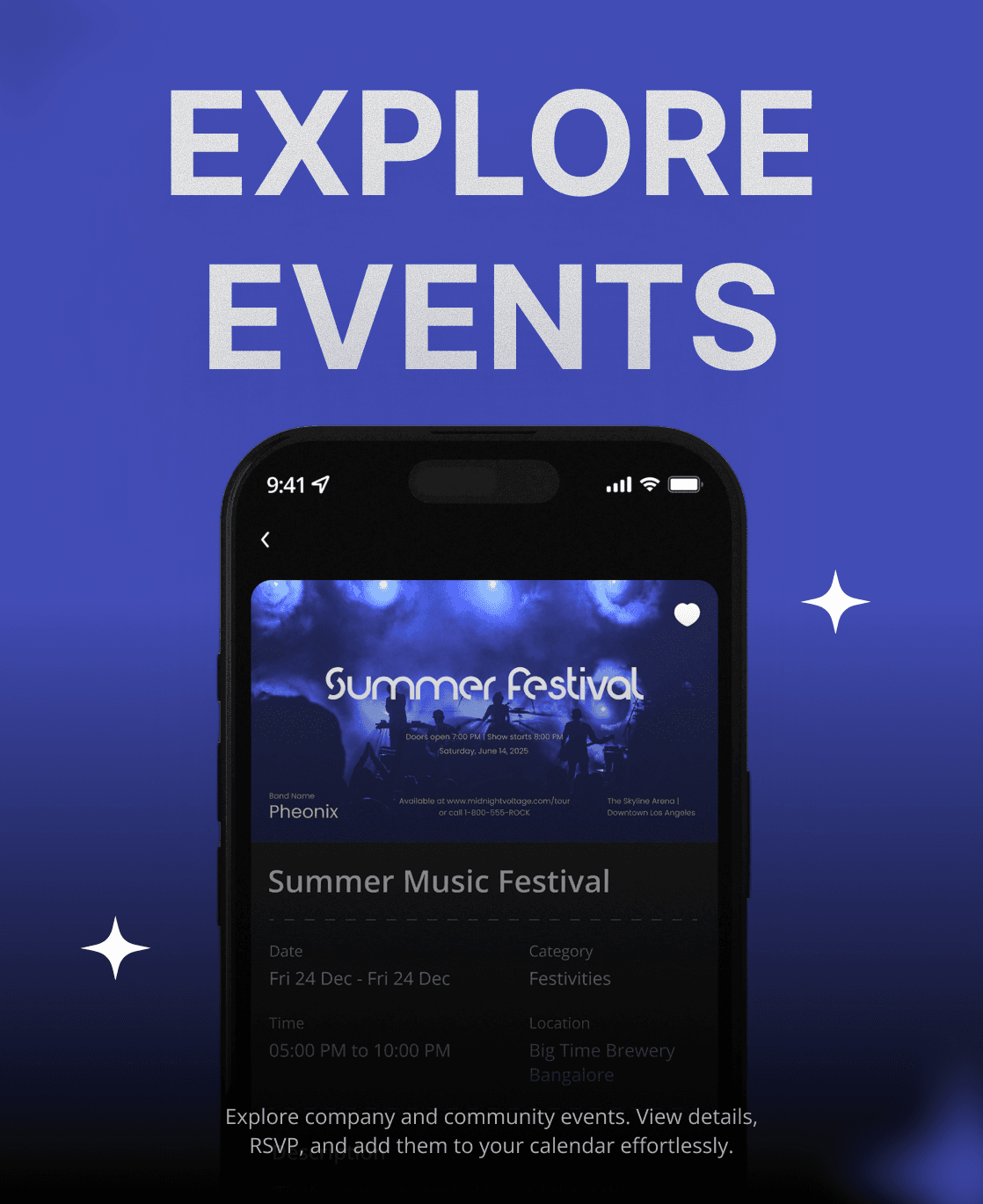 SpaceOnAI events, offers, and F&B reservation screens 1