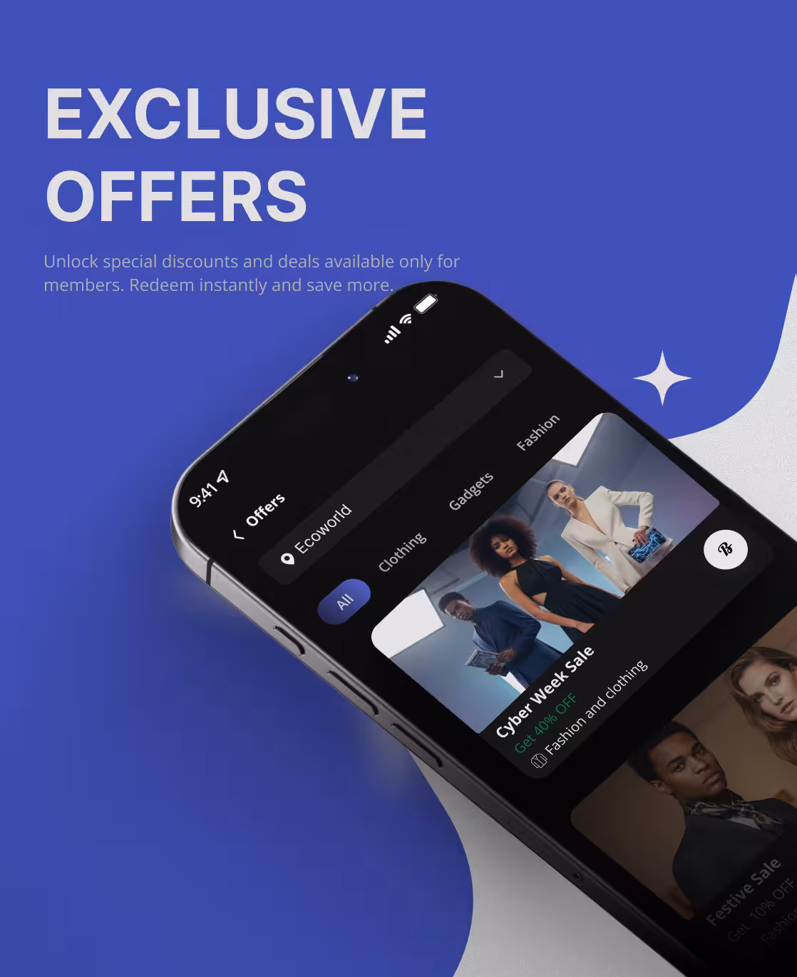 SpaceOnAI events, offers, and F&B reservation screens 2